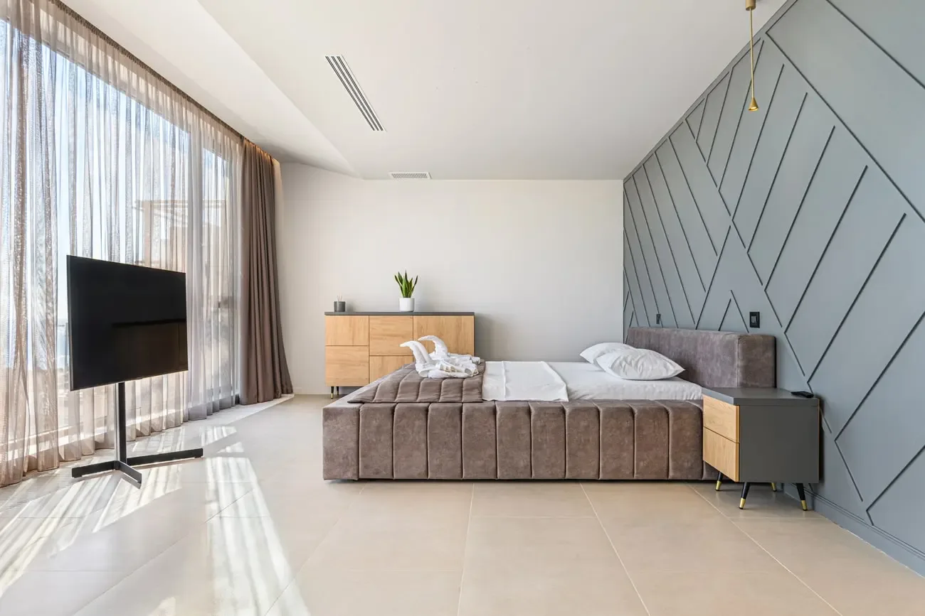 Dormitor matrimonial — Seascape Villa, Eforie Sud, Constanța