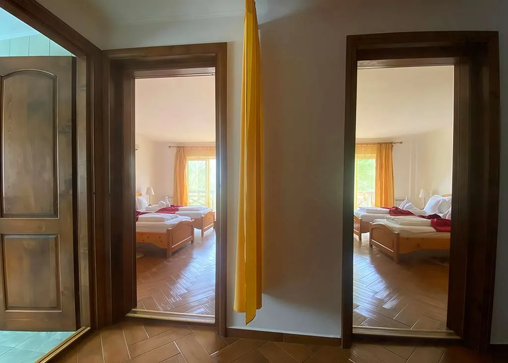 Doubling (2 camere duble twin la grădină cu balcon) — Wels, Băltenii de Sus, Tulcea