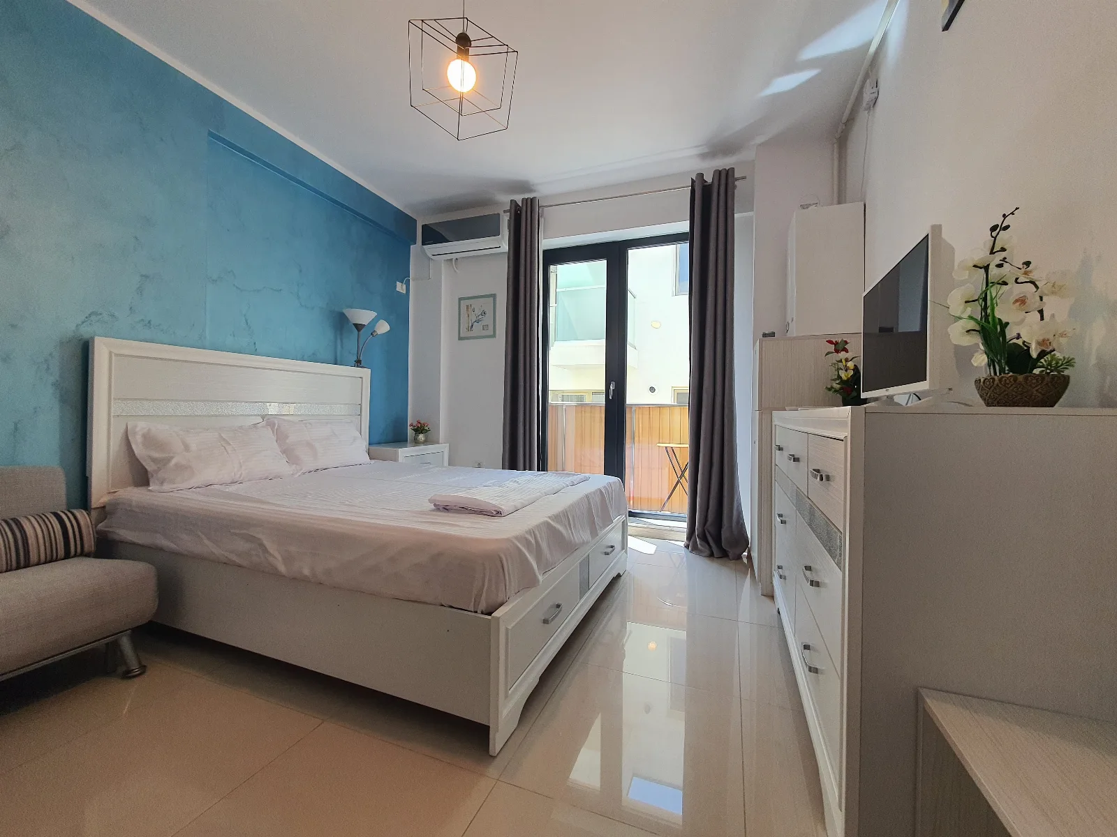 Studio cu vedere frontală la mare — Apartel Marina, Năvodari, Constanța